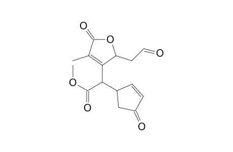 3-Furanacetic acid, 2,5-dihydro-4-methyl-5-oxo-.alpha.-(4-oxo-2-cyclopenten-1-yl)-2-(2-oxoethyl)-, methyl ester