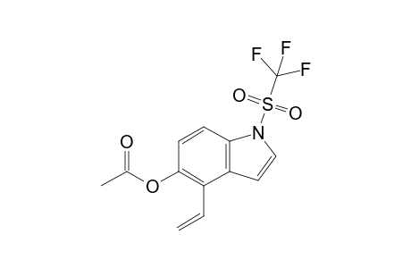 5-Acetoxy-1-trifluoromethanesulfonyl-4-ethenylindole