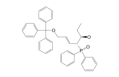 (3RS,4SR)-4-DIPHENYLPHOSPHINOYL-1-TRIPHENYLMETHOXY-HEPT-5-EN-3-OL
