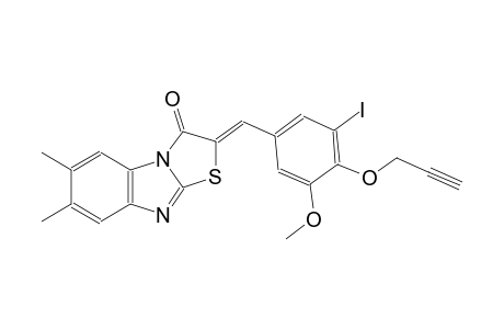 (2Z)-2-[3-iodo-5-methoxy-4-(2-propynyloxy)benzylidene]-6,7-dimethyl[1,3]thiazolo[3,2-a]benzimidazol-3(2H)-one