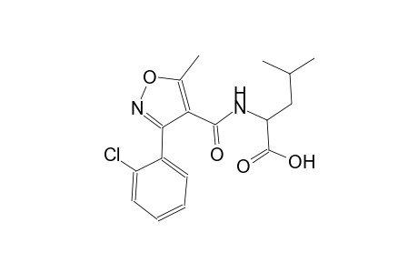 leucine, N-[[3-(2-chlorophenyl)-5-methyl-4-isoxazolyl]carbonyl]-