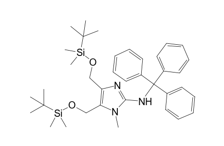 N-[4,5-Bis(tert-butyldimethylsilyloxymethyl)-1-methyl-1H-imidazol-2-yl]-N-tritylamine
