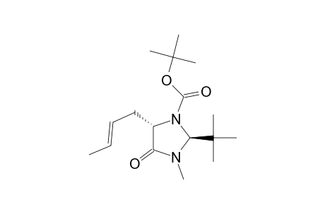 1-Imidazolidinecarboxylic acid, 5-(2-butenyl)-2-(1,1-dimethylethyl)-3-methyl-4-oxo-, 1,1-dimethylethyl ester, [2S-[2.alpha.,5.beta.(E)]]-