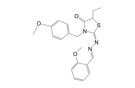 2-methoxybenzaldehyde [(2E)-5-ethyl-3-(4-methoxybenzyl)-4-oxo-1,3-thiazolidin-2-ylidene]hydrazone