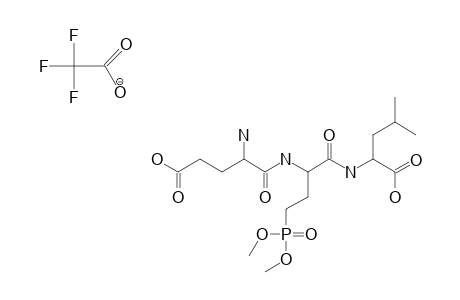 CF3CO2H.H-GLU-ABU(PO3ME2)-LEU-OH;GLUTAMYL-4-(DIMETHYLPHOSPHONO)-2-AMINOBUTANOYLLEUCINE-TRIFLUOROACETATE