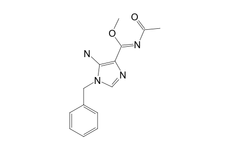 5-AMINO-4-[N-ACETYL-(C-METHOXYFORMIMIDOYL)]-1-BENZYLIMIDAZOLE