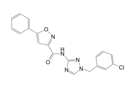 N-[1-(3-chlorobenzyl)-1H-1,2,4-triazol-3-yl]-5-phenyl-3-isoxazolecarboxamide