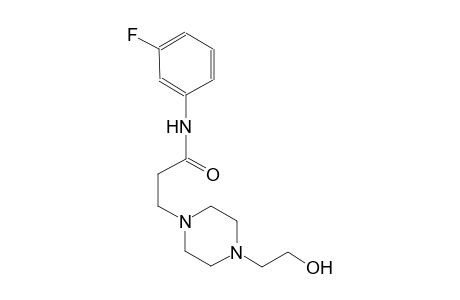 1-piperazinepropanamide, N-(3-fluorophenyl)-4-(2-hydroxyethyl)-