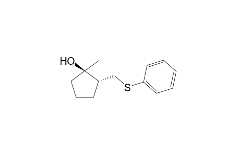 (1R*,2R*)-1-Methyl-2-[(2-phenylthio)methyl]cyclopentan-1-ol