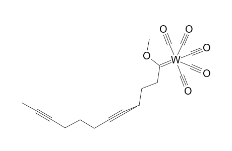 Undeca-4,9-diyn-1-yl (pentacarbonylmethoxycarbene)tungsten complex