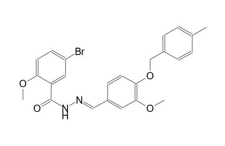 5-bromo-2-methoxy-N'-((E)-{3-methoxy-4-[(4-methylbenzyl)oxy]phenyl}methylidene)benzohydrazide