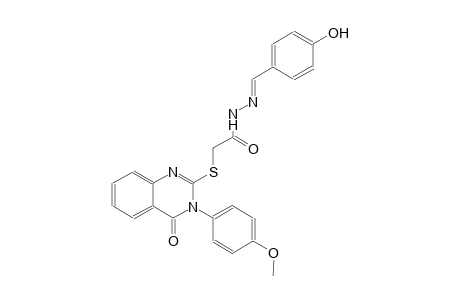 N'-[(E)-(4-hydroxyphenyl)methylidene]-2-{[3-(4-methoxyphenyl)-4-oxo-3,4-dihydro-2-quinazolinyl]sulfanyl}acetohydrazide