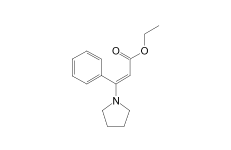 Ethyl (E)-3-phenyl-3-(pyrrolidin-1-yl)acrylate
