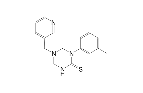 1-(3-methylphenyl)-5-(3-pyridinylmethyl)tetrahydro-1,3,5-triazine-2(1H)-thione