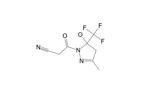 1-(Cyanoacetyl)-5-hydroxy-3-methyl-5-(trifluoromethyl)-4,5-dihydro-1H-pyrazole