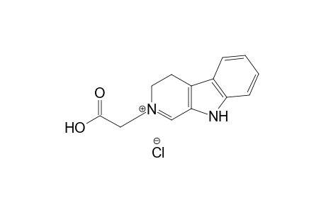 3H-Pyrido[3,4-b]indolium, 2-(carboxymethyl)-4,9-dihydro-, chloride