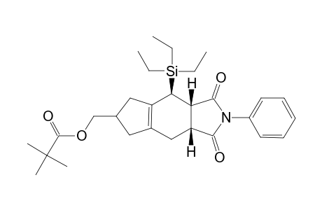 2,2-dimethylpropionic acid [(3aS,4S,8aR)-1,3-diketo-2-phenyl-4-triethylsilyl-4,5,6,7,8,8a-hexahydro-3aH-cyclopenta[f]isoindol-6-yl]methyl ester