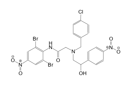 acetamide, 2-[[(4-chlorophenyl)methyl][2-hydroxy-2-(4-nitrophenyl)ethyl]amino]-N-(2,6-dibromo-4-nitrophenyl)-
