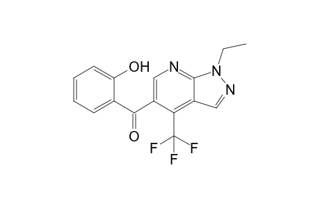 1-Ethyl-5-salicyloyl-4-(trifluoromethyl)-1H-pyrazolo[3,4-b]pyridin