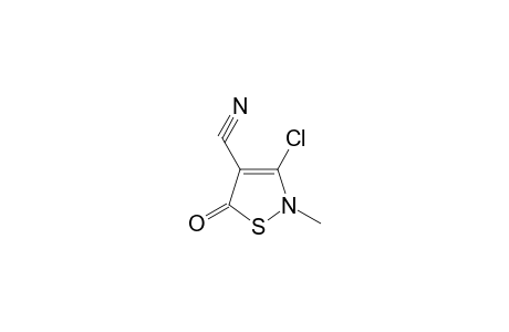 3-Isothiazoline-4-carbonitrile, 3-chloro-2-methyl-5-oxo-