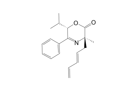 (3R,6S)-6-Isopropyl-3-methyl-3-((E)-penta-2,4-dienyl)-5-phenyl-3,6-dihydro-[1,4]oxazin-2-one