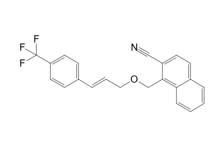 (E)-2-cyano-1-[5-(4-trifluoromethylphenyl)-2-oxapent-4-enyl]naphthalene