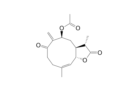 1-Oxo-9.beta.-acetoxygermacra-4,10(14)-dien-6.beta.,11.beta.-H-12,6-olide