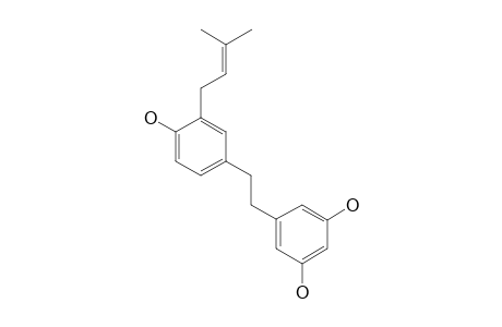 .alpha.,.alpha.'-Dihydro-3,5,4'-trihydroxy-5'-isopentenylstilbene