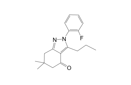 2-(2-Fluorophenyl)-6,6-dimethyl-3-propyl-2,5,6,7-tetrahydro-4H-indazol-4-one