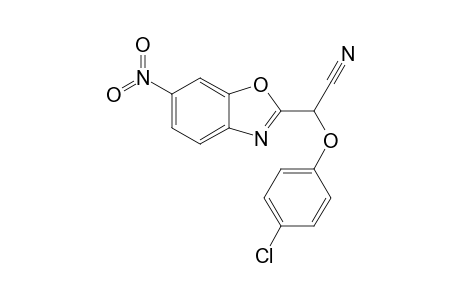 (4-Chlorophenoxy)(6-nitrobenzoxazol-2-yl)acetonitrile