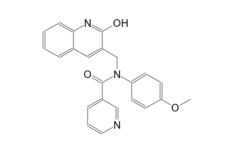 N-[(2-hydroxy-3-quinolinyl)methyl]-N-(4-methoxyphenyl)nicotinamide