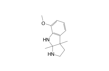 7-Methoxy-3a,8a-dimethyl-2,3,3a,8a-tetrahydropyrrolo(2,3-b)indole