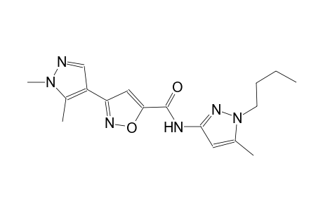 N-(1-butyl-5-methyl-1H-pyrazol-3-yl)-3-(1,5-dimethyl-1H-pyrazol-4-yl)-5-isoxazolecarboxamide