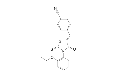 (Z)-5-(4-CYANOBENZYLIDENE)-3-N-(2-ETHOXYPHENYL)-2-THIOXOTHIAZOLIDIN-4-ONE