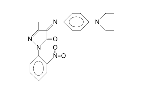 4-(4-N,N-Diethylamino-phenylimino)-3-methyl-1-(2-nitro-phenyl)-2-pyrazolin-5-one