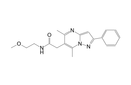 pyrazolo[1,5-a]pyrimidine-6-acetamide, N-(2-methoxyethyl)-5,7-dimethyl-2-phenyl-