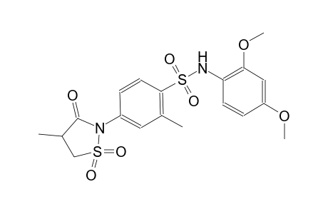 benzenesulfonamide, N-(2,4-dimethoxyphenyl)-2-methyl-4-(4-methyl-1,1-dioxido-3-oxo-2-isothiazolidinyl)-