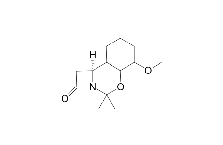 2,2-Dimethyl-5-methoxy-12-oxo-3-oxa-1-azatricyclo[8.2.0.0(4,9)]dodecane