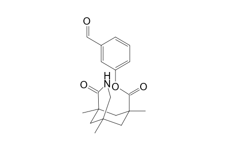 (1RS,5SR,7SR)-3-Aza-2-oxo-1,5,7-trimethylbicyclo[3.3.1]-7-nonanoic acid 3-formylphenyl ester