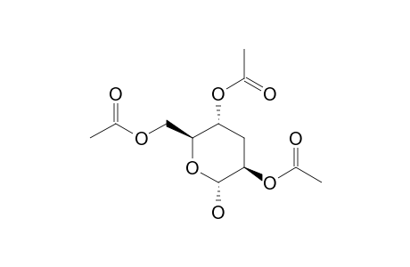2,4,6-TRI-O-ACETYL-3-DEOXY-ALPHA-D-ARABINO-HEXOPYRANOSE;MAJOR_ISOMER