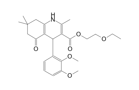 2-ethoxyethyl 4-(2,3-dimethoxyphenyl)-2,7,7-trimethyl-5-oxo-1,4,5,6,7,8-hexahydro-3-quinolinecarboxylate