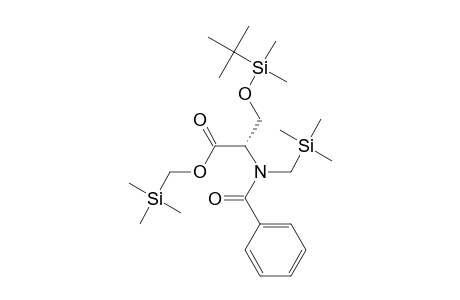 (Trimethylsilyl)methyl N-[(Trimethylsilyl)methyl]-N-benzoyl-O-(tert-butyldimethylsilyl)serinate