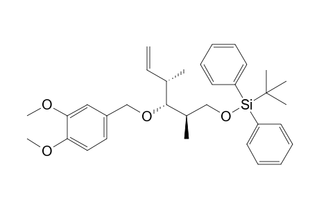 (3S,4R,5R)-6-(tert-Butyldiphenylsilyloxy)-4-(3,4-dimethoxybenzyloxy)-3,5-dimethyl-1-hexene