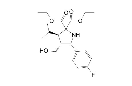 Diethyl (3R,4R,5S)-5-(4-Fluorophenyl)-4-(hydroxymethyl)-3-isopropylpyrrolidine-2,2-dicarboxylate