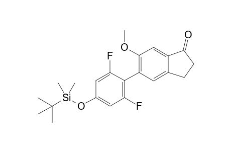 5-(4-((tert-butyldimethylsilyl)oxy)-2,6-difluorophenyl)-6-methoxy-2,3-dihydro-1H-inden-1-one