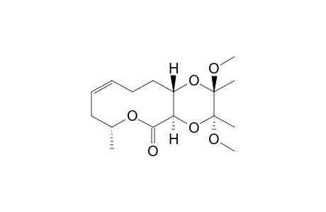 (2R,3R,4aR,7R,12aS)-2,3-Dimethoxy-2,3,7-trimethyl-2,3,4a,7,8,11,12,12a-octahydro-1,4,6-trioxa-benzocyclodecen-5-one
