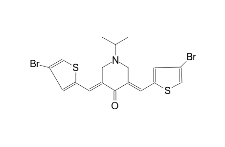 4-piperidinone, 3,5-bis[(4-bromo-2-thienyl)methylene]-1-(1-methylethyl)-, (3E,5E)-