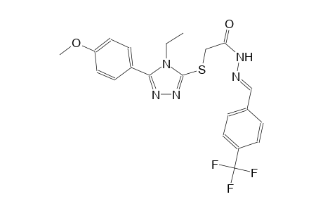 2-{[4-ethyl-5-(4-methoxyphenyl)-4H-1,2,4-triazol-3-yl]sulfanyl}-N'-{(E)-[4-(trifluoromethyl)phenyl]methylidene}acetohydrazide