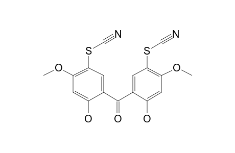 Thiocyanic acid carbonylbis[4-hydroxy-6-methoxy-3,1-phenylene]ester