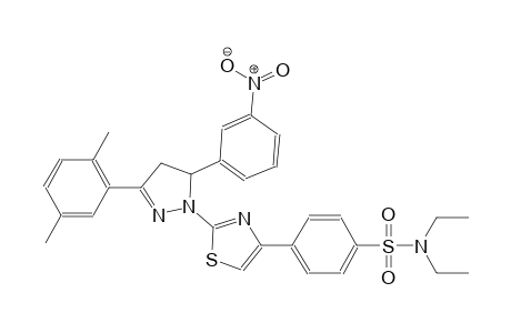 benzenesulfonamide, 4-[2-[3-(2,5-dimethylphenyl)-4,5-dihydro-5-(3-nitrophenyl)-1H-pyrazol-1-yl]-4-thiazolyl]-N,N-diethyl-